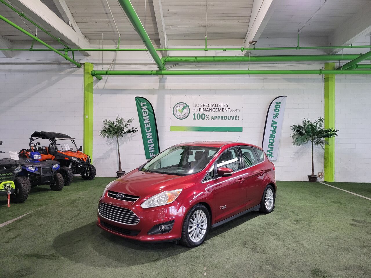 Red 2016 Ford C-Max Energi SEL FWD Wagon Front-Wheel Drive Automatic