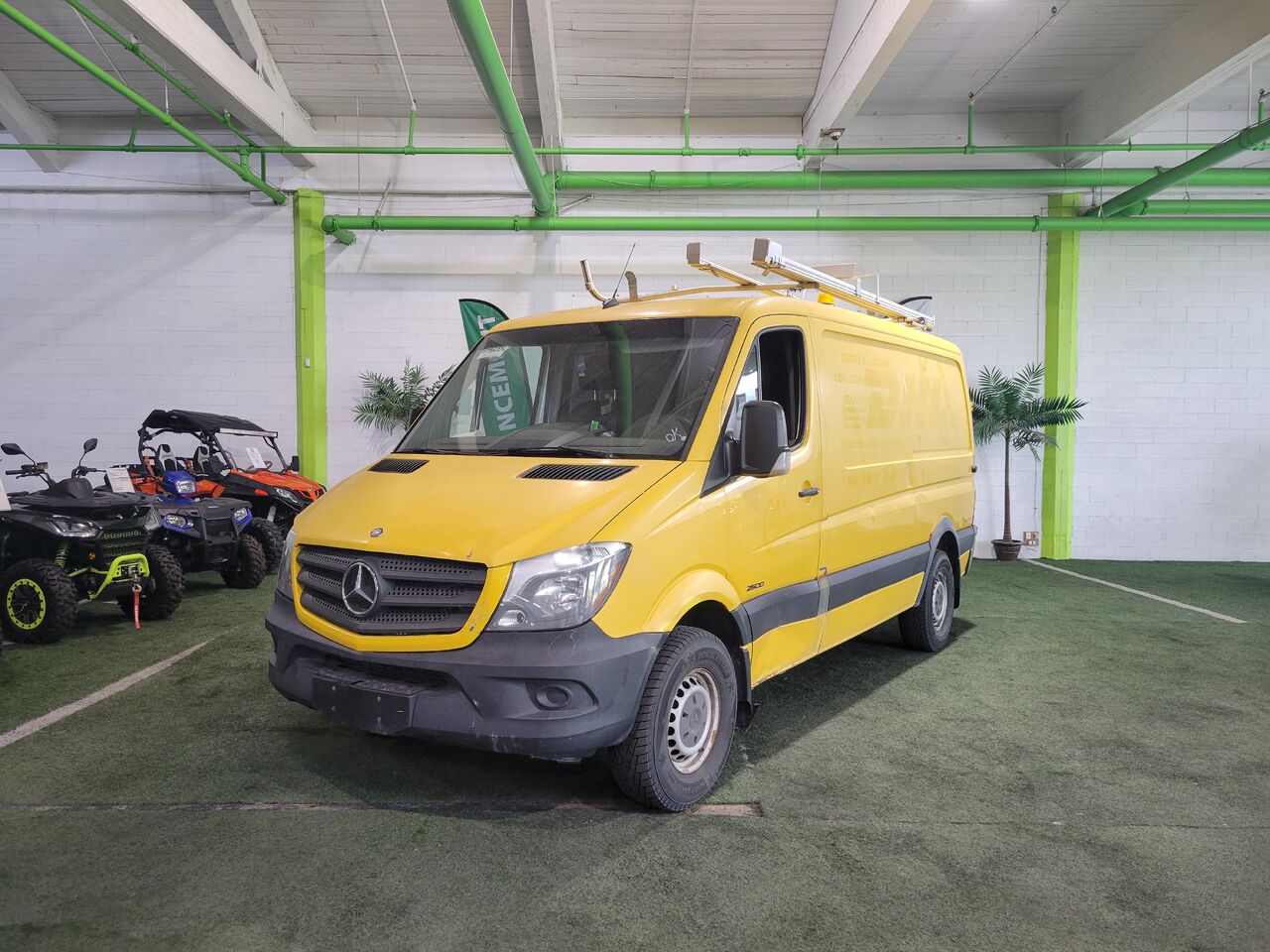 Yellow 2014 Mercedes-Benz Sprinter Cargo 2500 144 WB RWD Van Rear-Wheel Drive Automatic