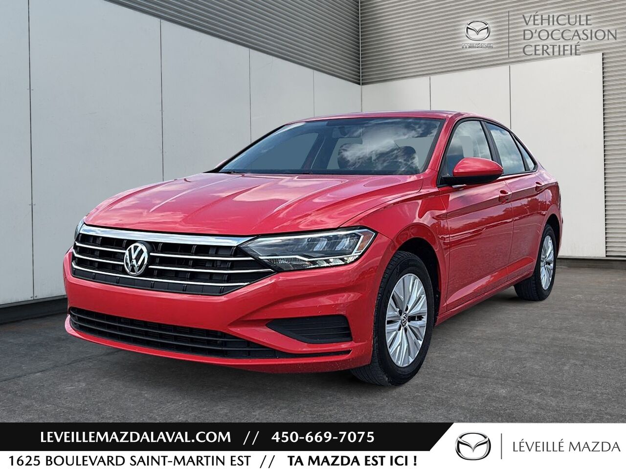 Red 2019 Volkswagen Jetta Comfortline FWD Sedan Manual