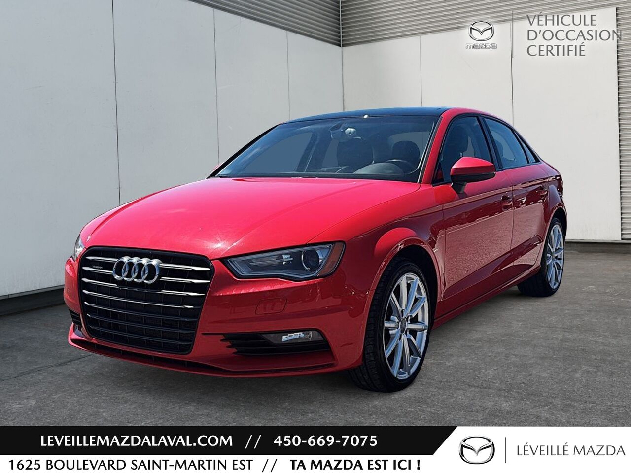 Red 2015 Audi A3 2.0T quattro Progressiv Sedan AWD Sedan Automatic