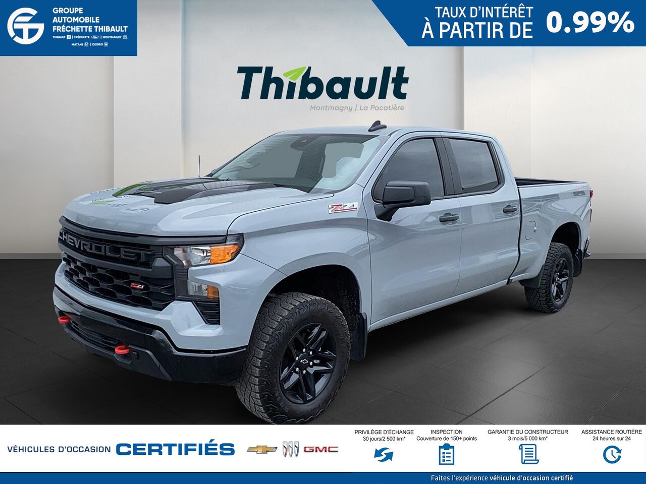 Chevrolet Silverado 1500 Custom Trail Boss Crew Cab 4WD 2024