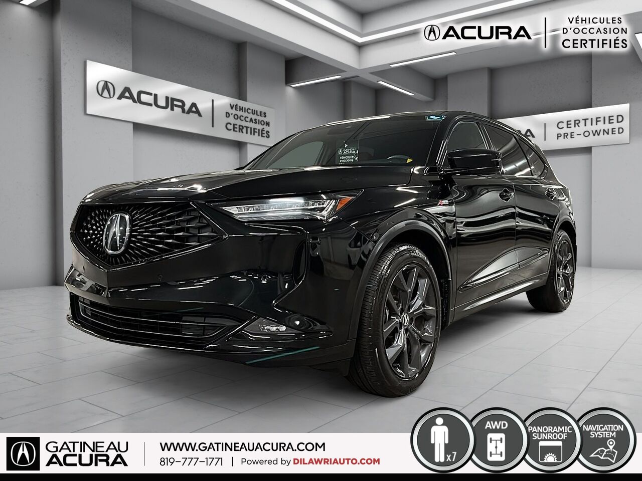 Black 2024 Acura MDX SH-AWD with A-SPEC Package SUV / Crossover All-Wheel Drive Automatic