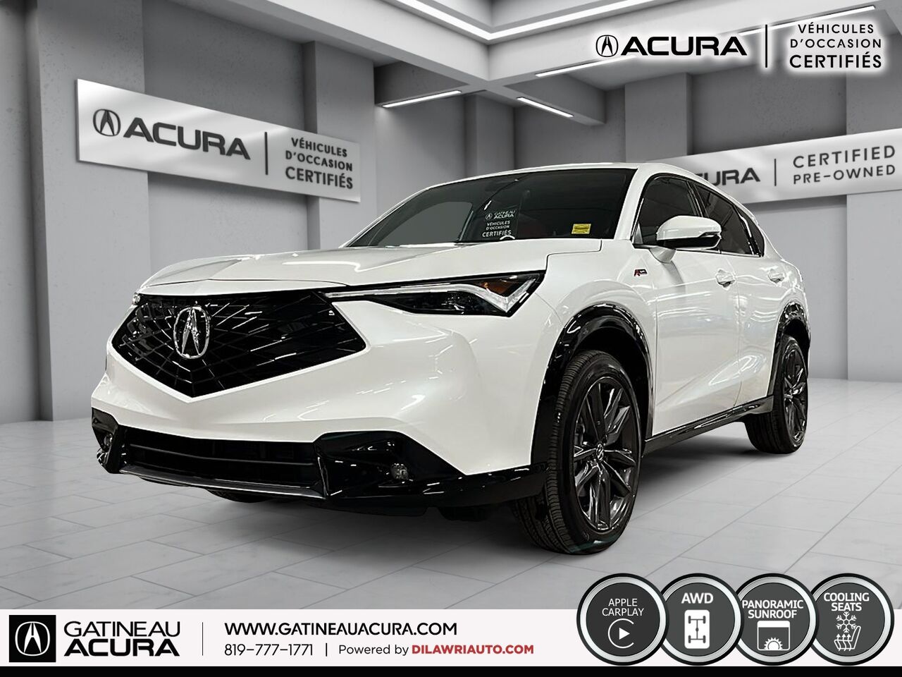 White 2025 Acura ADX SH-AWD with A-SPEC Package SUV / Crossover All-Wheel Drive Automatic
