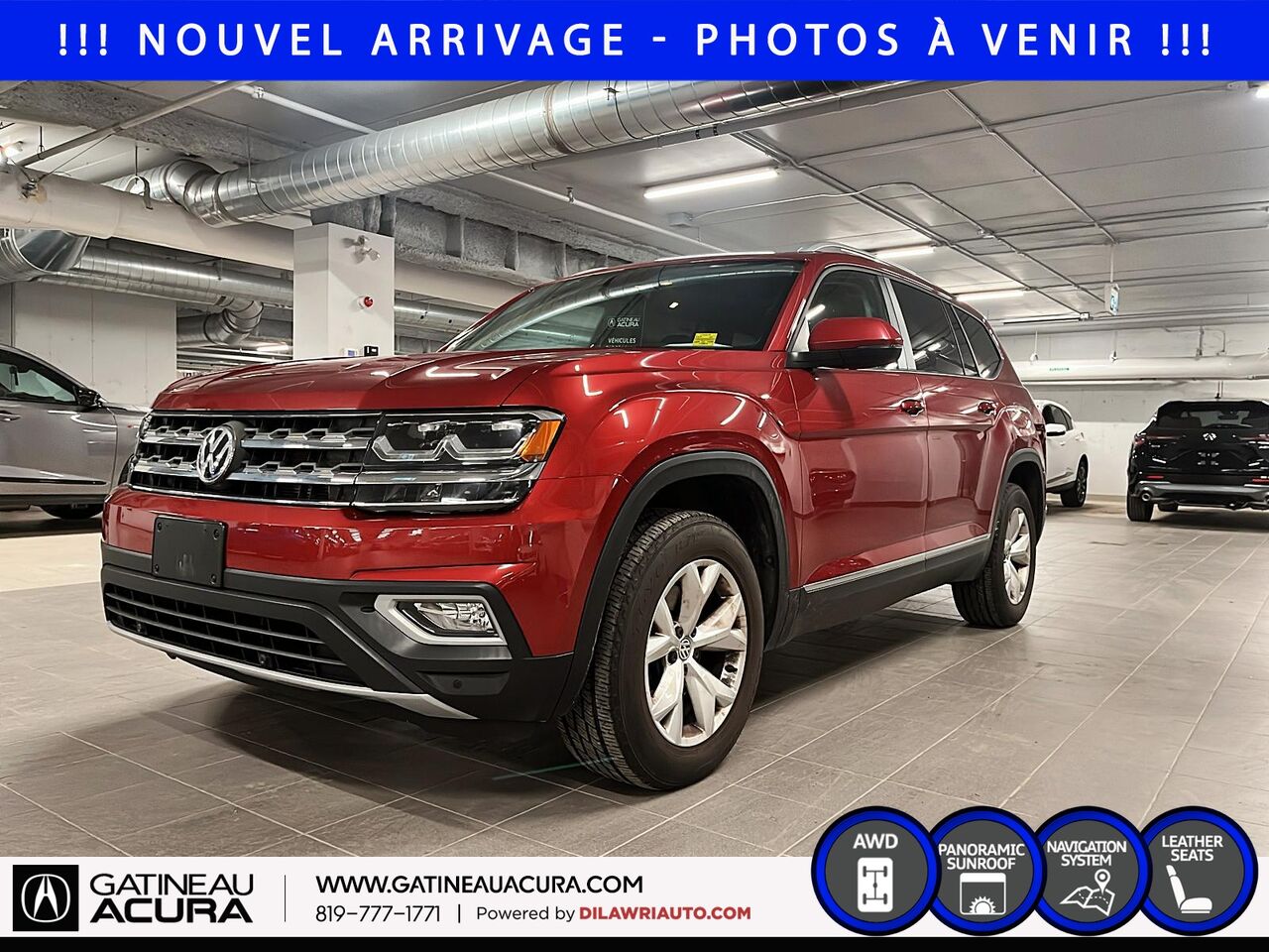 Red 2018 Volkswagen Atlas SUV / Crossover Automatic