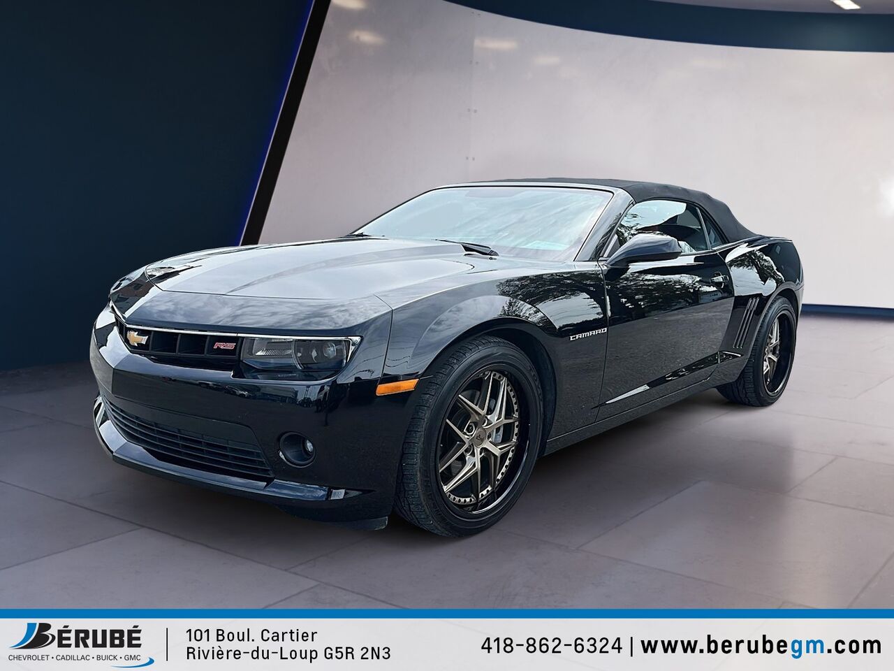 Black 2015 Chevrolet Camaro 2LT Convertible RWD Convertible Rear-Wheel Drive Automatic