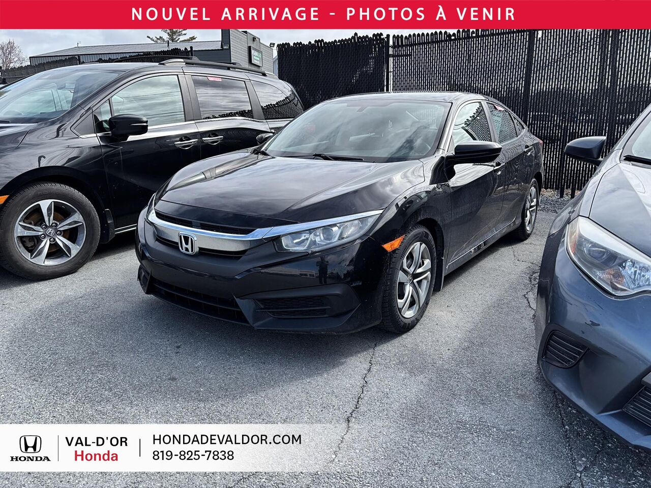 Honda Civic Berline LX CVT 2018 Noir Val-d'Or - photo #0