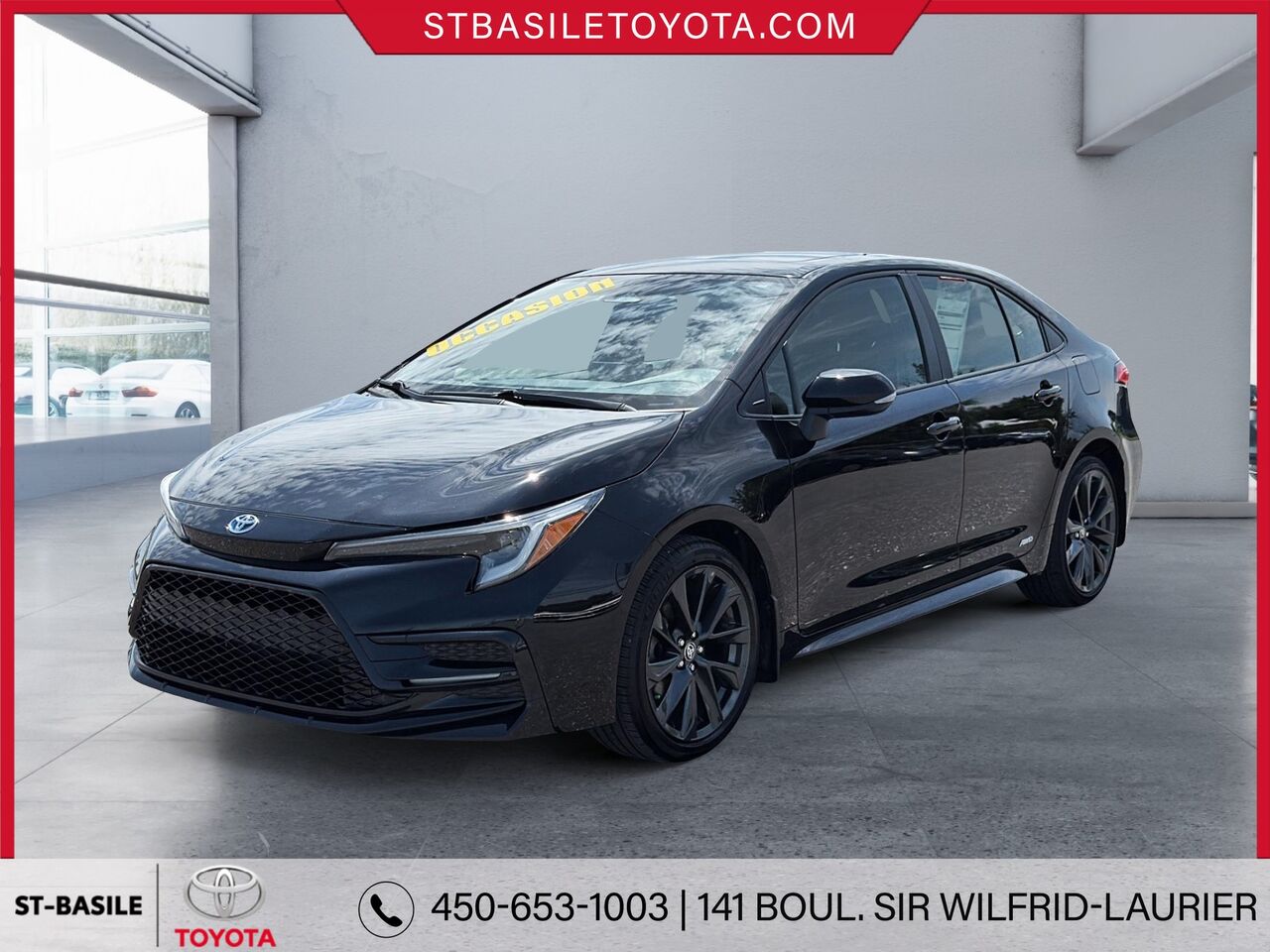 Black 2024 Toyota Corolla Hybrid SE AWD Sedan All-Wheel Drive Continuously Variable Transmission