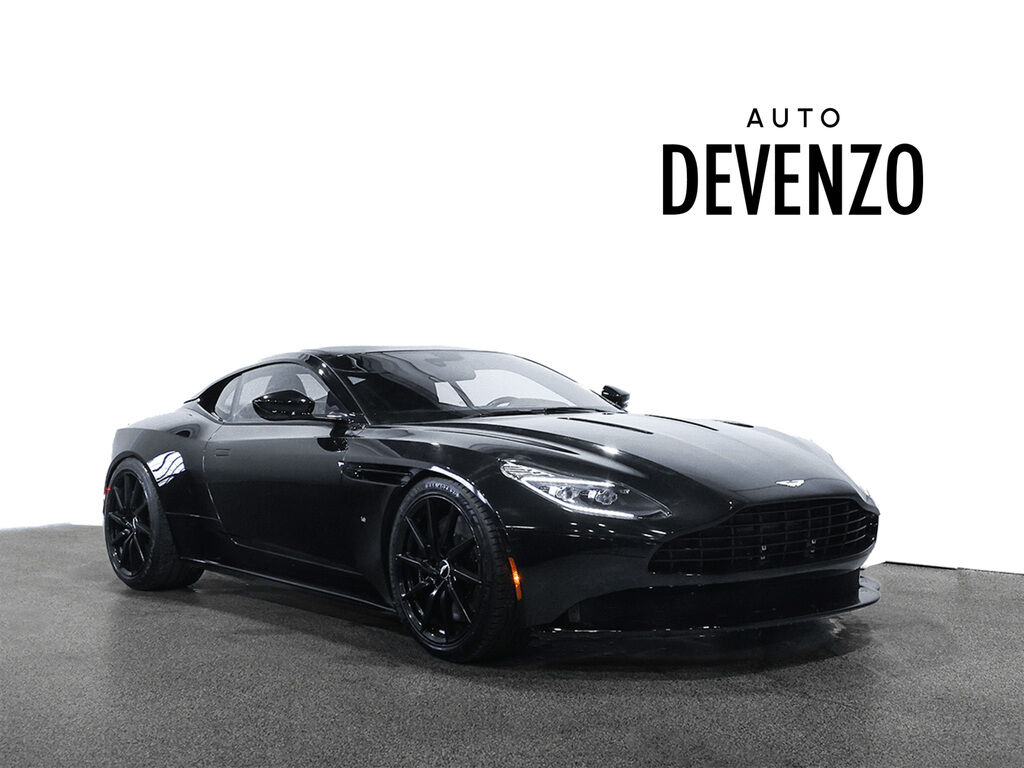Black 2017 Aston Martin DB11 V12 Coupe RWD Coupe Rear-Wheel Drive Automatic