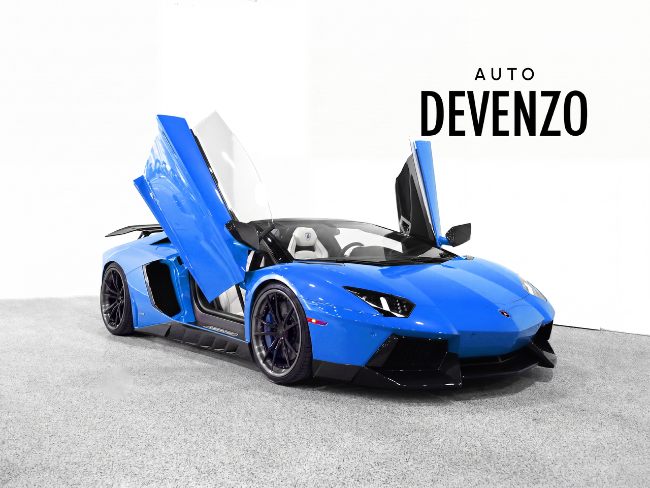 Blue 2015 Lamborghini Aventador LP 700-4 Coupe All-Wheel Drive Automatic