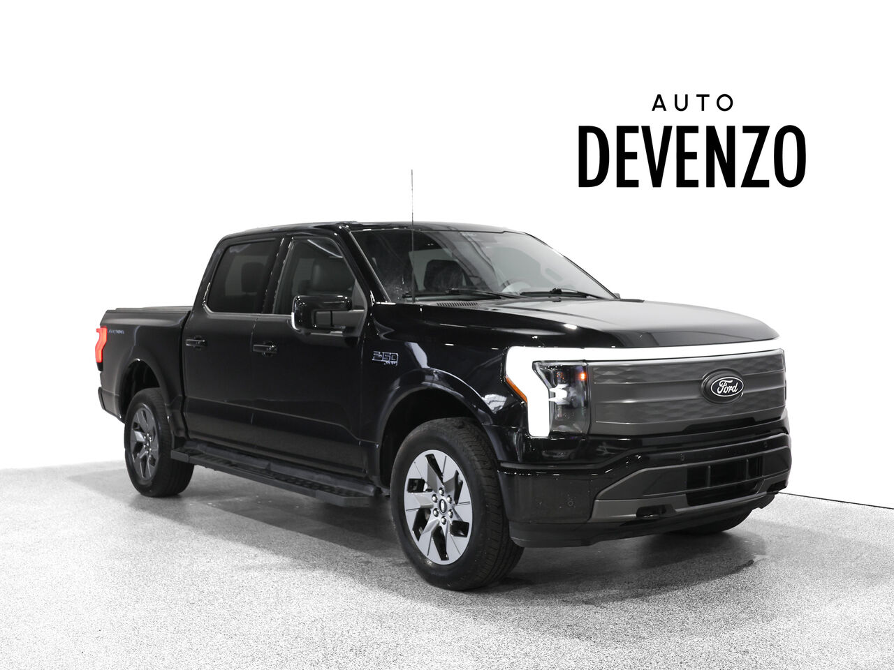 Black 2025 Ford F-150 Lightning Pickup Truck All-Wheel Drive Automatic