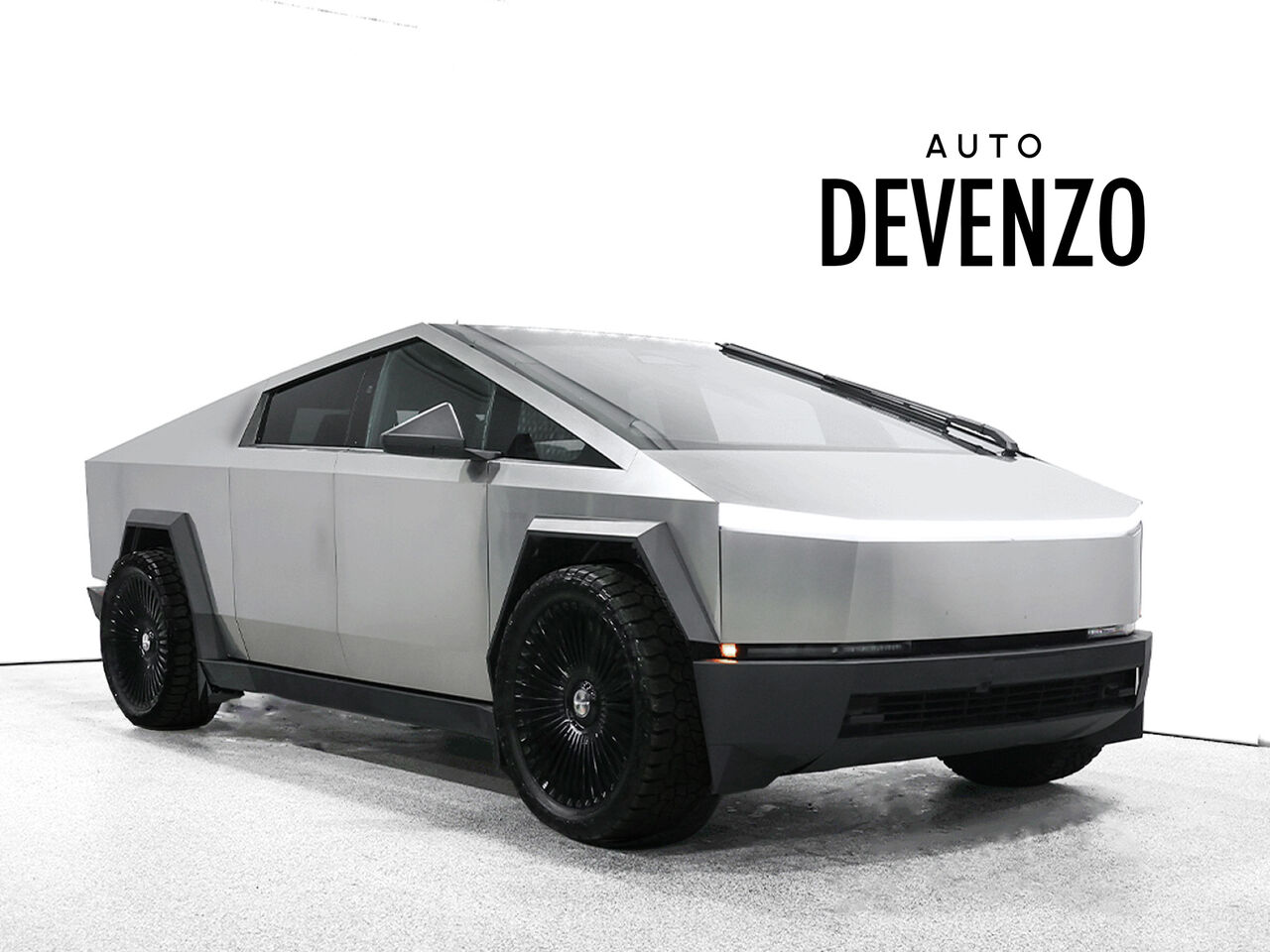 Silver 2025 Tesla Cybertruck Pickup Truck All-Wheel Drive Automatic