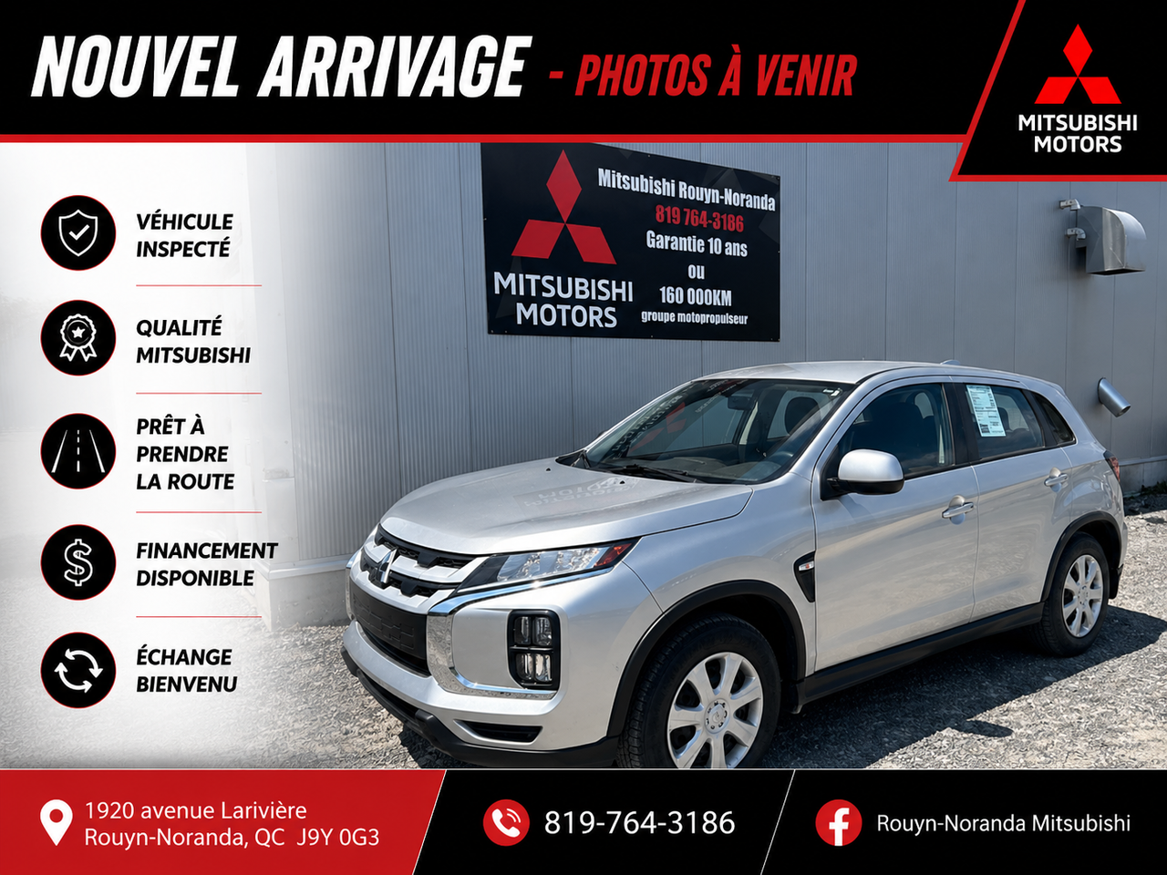 2024 Mitsubishi RVR à vendre à Rouyn-Noranda