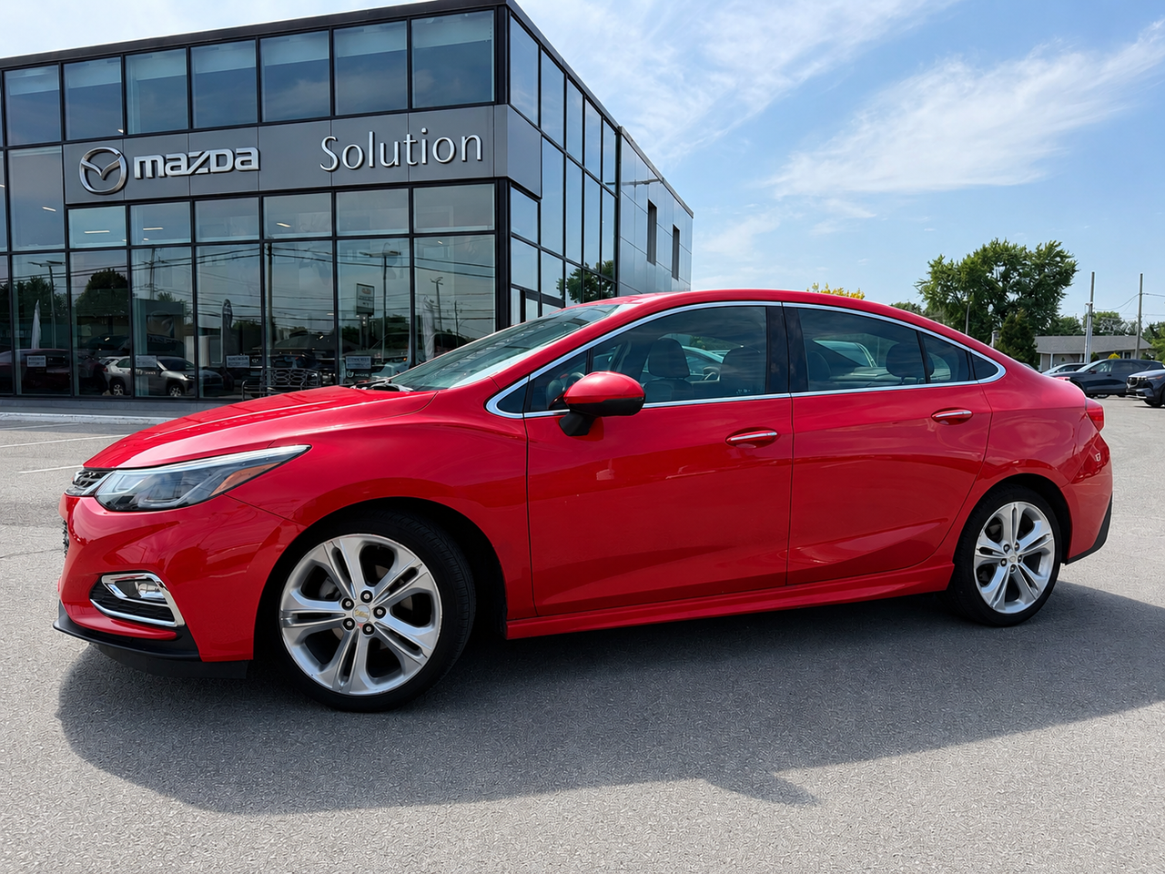 Red 2018 Chevrolet Cruze Sedan Front-Wheel Drive Automatic