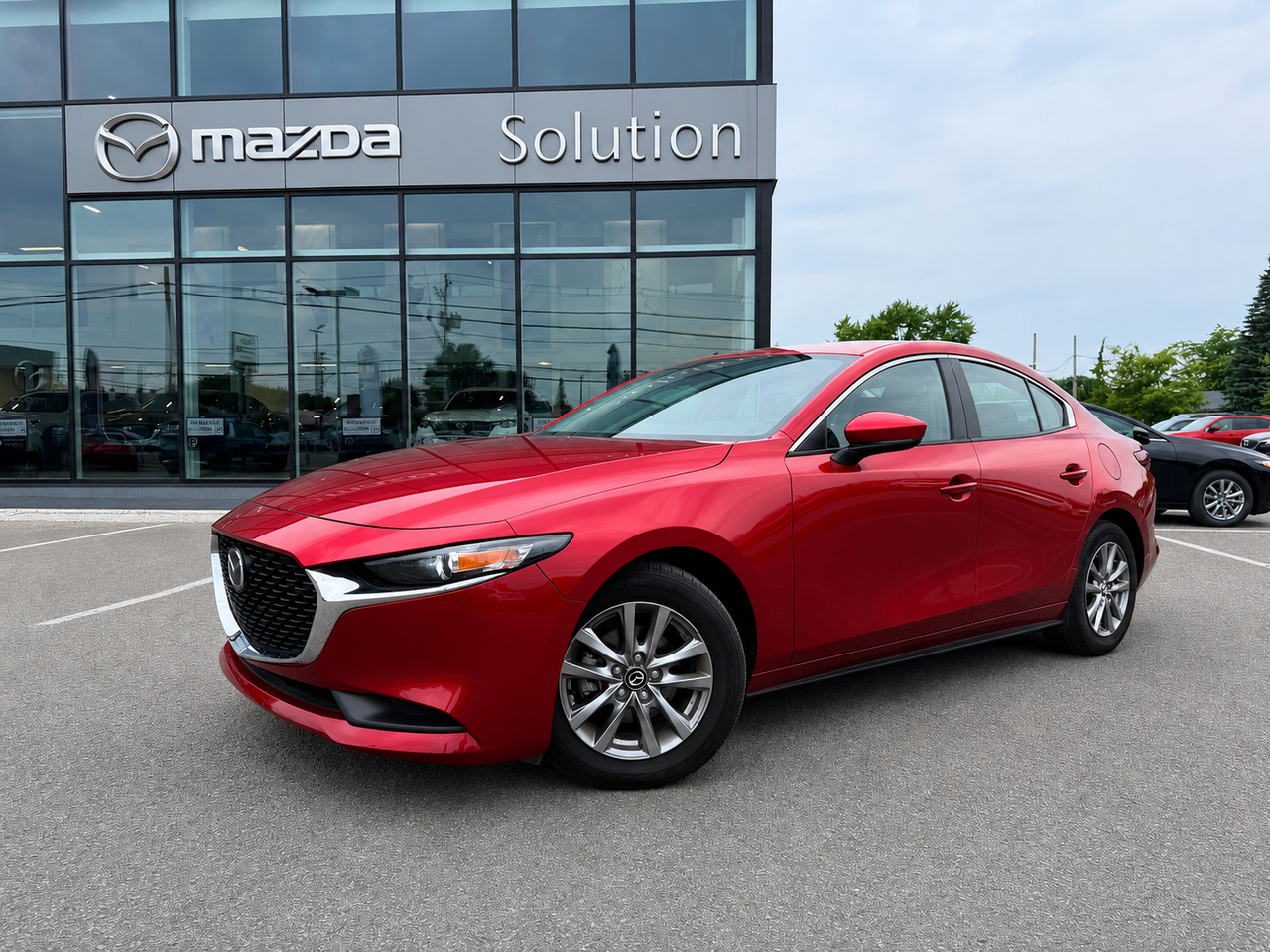 Red 2024 Mazda MAZDA3 Sedan Automatic