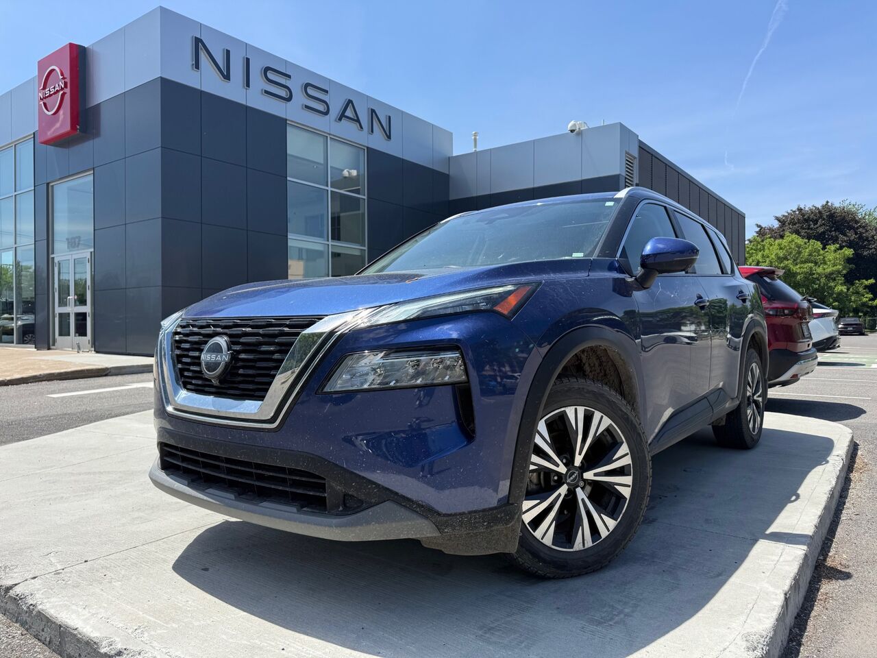 Blue 2023 Nissan Rogue SV AWD SUV / Crossover All-Wheel Drive Continuously Variable Transmission
