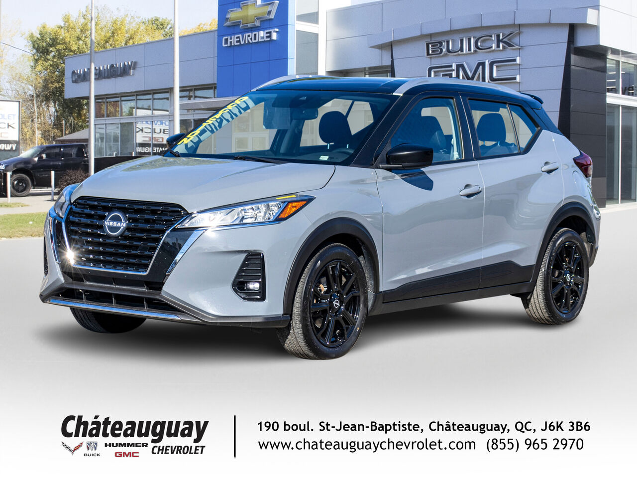 Gray 2022 Nissan Kicks SV FWD SUV / Crossover Front-Wheel Drive Automatic