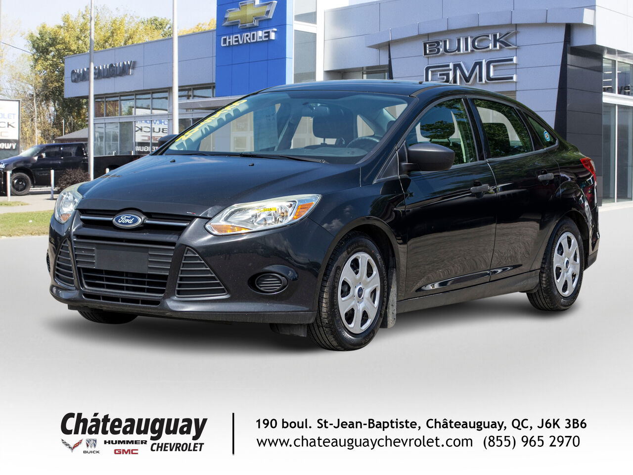 Black 2014 Ford Focus S Sedan Front-Wheel Drive Manual
