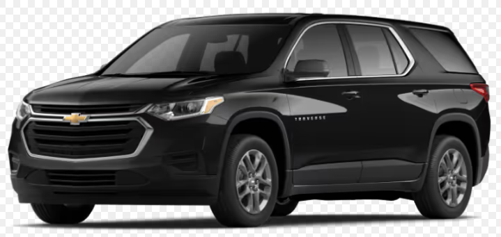 Black 2020 Chevrolet Traverse LS AWD SUV / Crossover Four-Wheel Drive Automatic