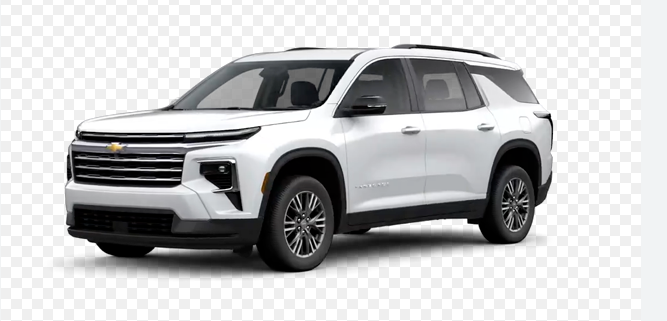 White 2021 Chevrolet Traverse LT Cloth AWD SUV / Crossover Four-Wheel Drive Automatic