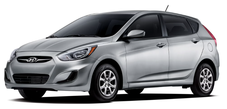 Gray 2014 Hyundai Accent GL 4-Door Hatchback FWD Hatchback Manual