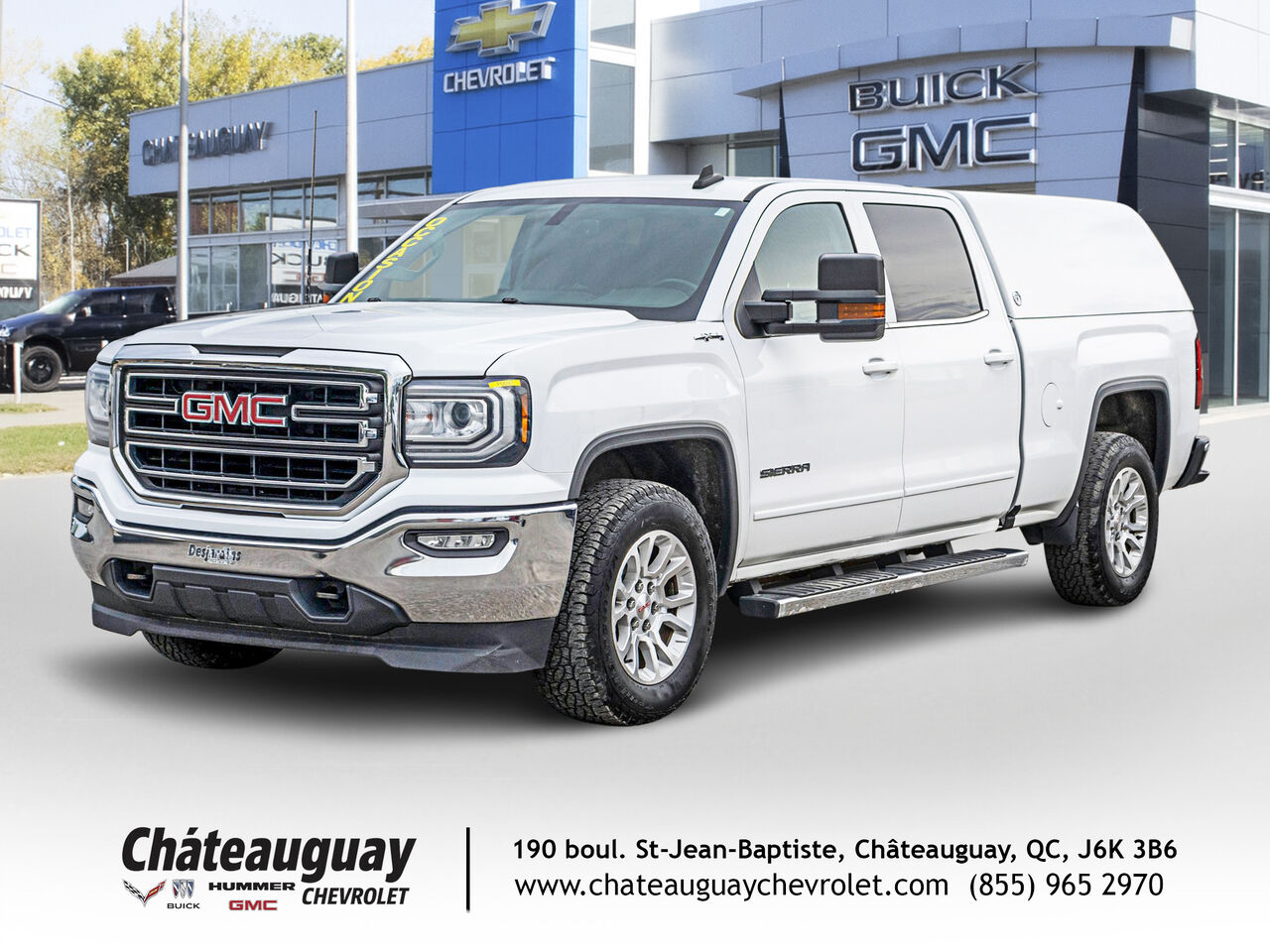 White 2018 GMC Sierra 1500 Pickup Truck Four-Wheel Drive Automatic