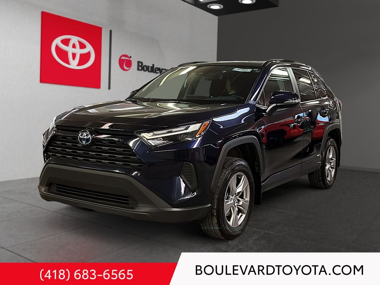 Blue 2023 Toyota RAV4 Hybrid XLE AWD SUV / Crossover All-Wheel Drive Continuously Variable Transmission