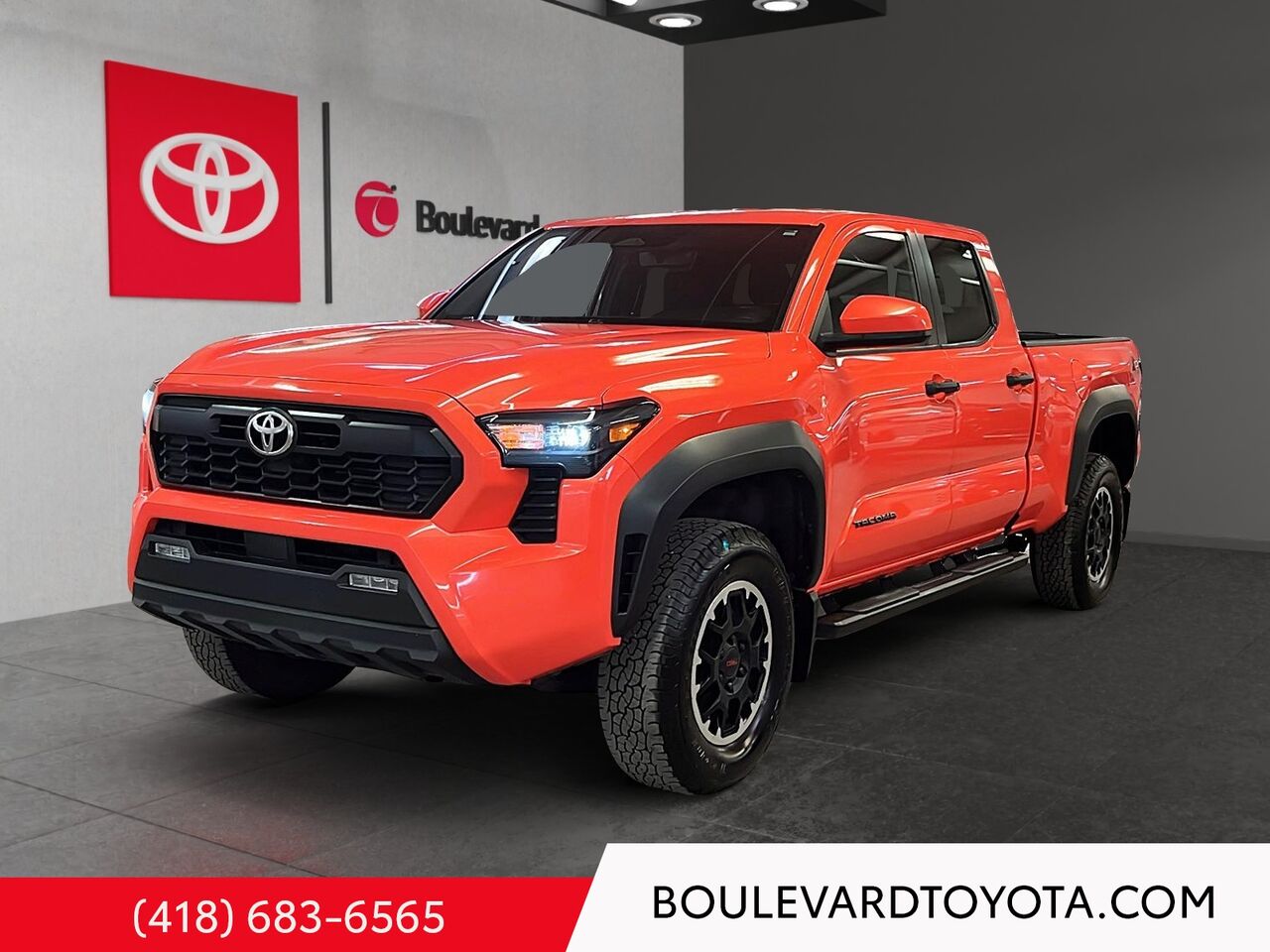 Orange 2024 Toyota Tacoma Pickup Truck Four-Wheel Drive Automatic