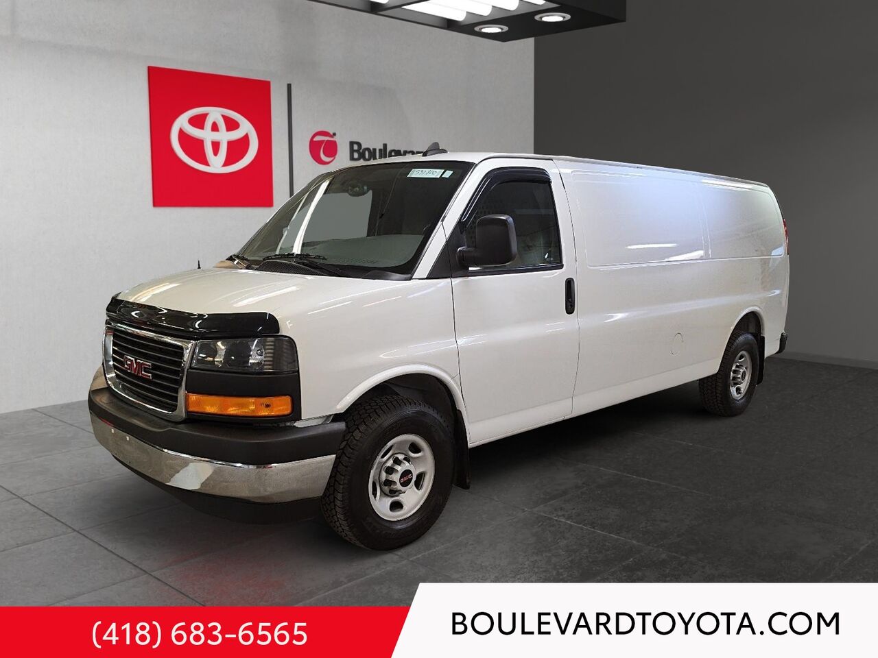 White 2023 GMC Savana Cargo 2500 Extended RWD Van Rear-Wheel Drive Automatic