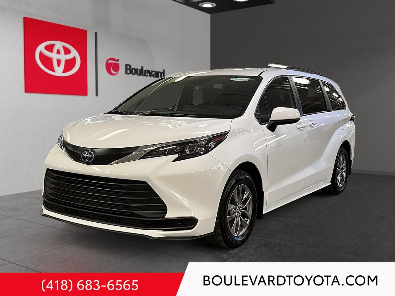 White 2025 Toyota Sienna Minivan All-Wheel Drive Continuously Variable Transmission