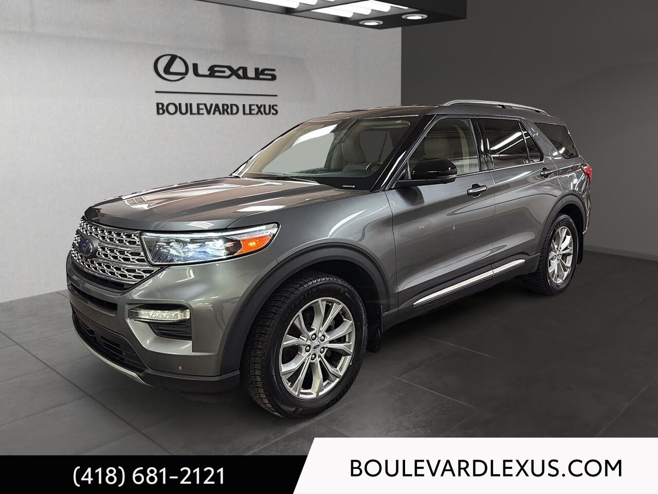Gray 2021 Ford Explorer SUV / Crossover All-Wheel Drive Automatic