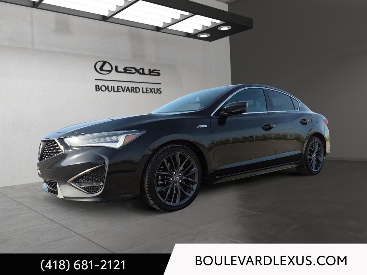 Black 2019 Acura ILX Sedan