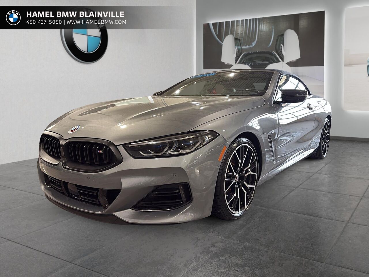 Gray 2023 BMW 8 Series M850i xDrive Convertible AWD Convertible All-Wheel Drive Automatic
