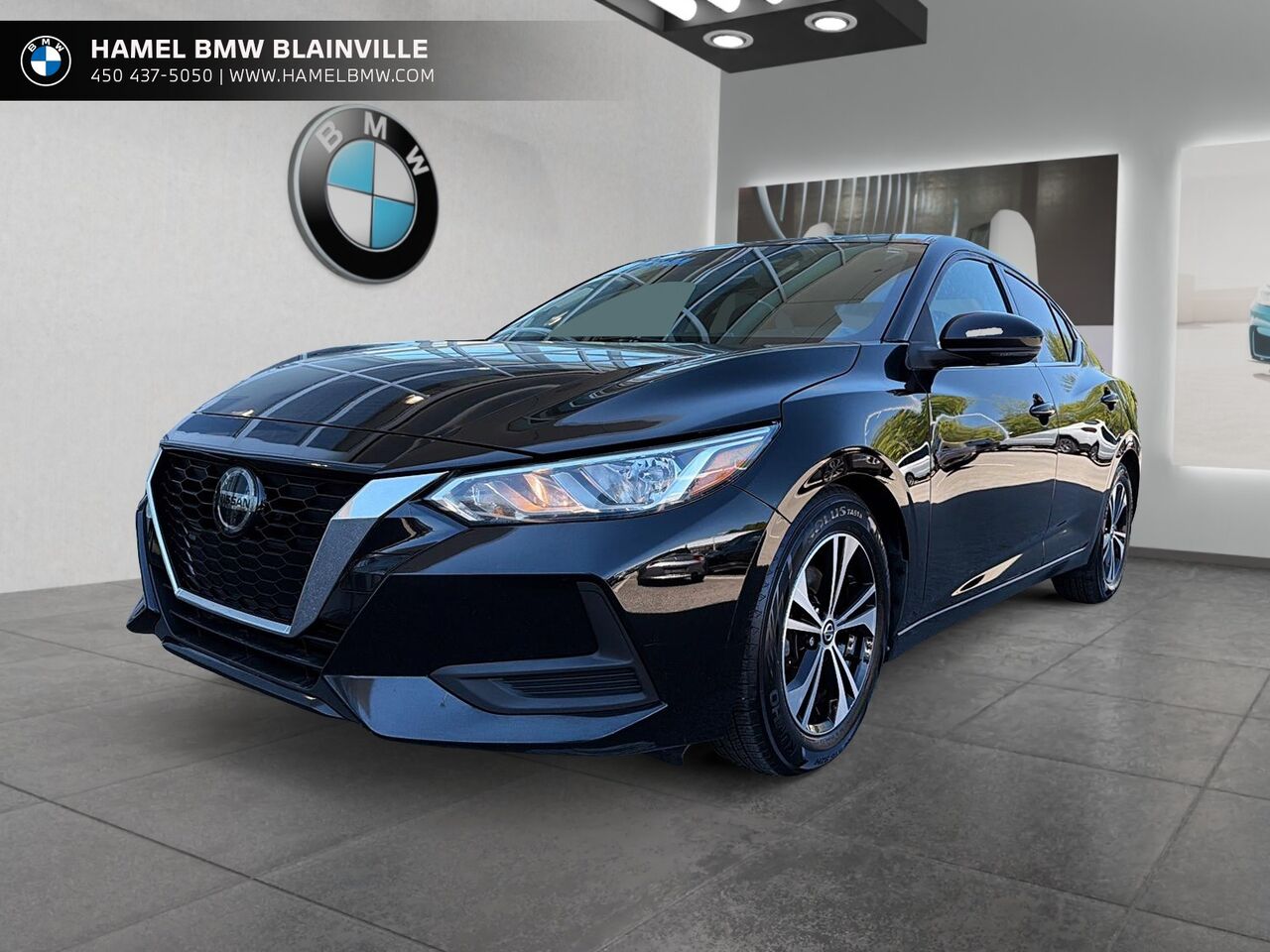 Black 2021 Nissan Sentra SV FWD Sedan Front-Wheel Drive Automatic