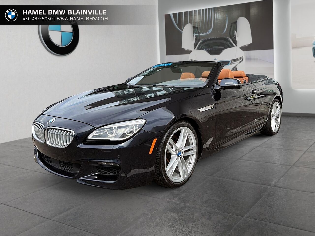 Black 2017 BMW 6 Series Convertible All-Wheel Drive Automatic