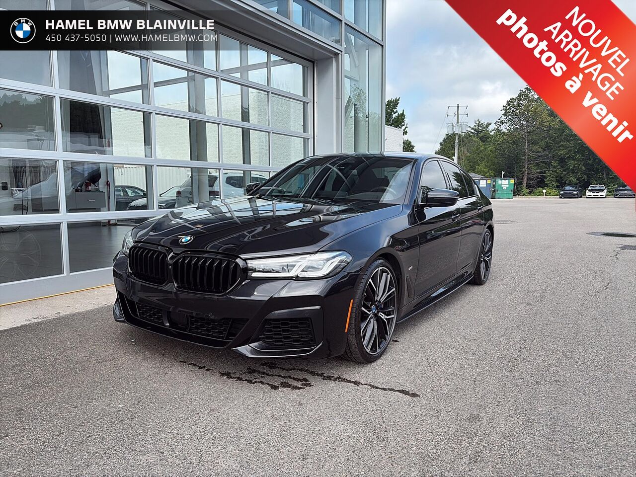 Black 2023 BMW 5 Series Sedan All-Wheel Drive Automatic