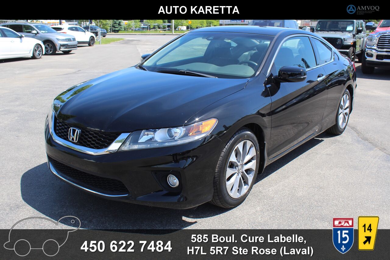 Black 2013 Honda Accord Coupe EX-L Coupe Front-Wheel Drive Automatic