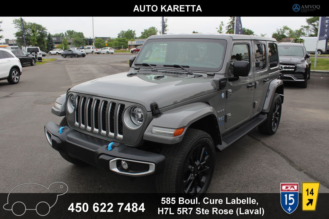 Gray 2022 Jeep Wrangler 4xe SUV / Crossover Four-Wheel Drive Automatic