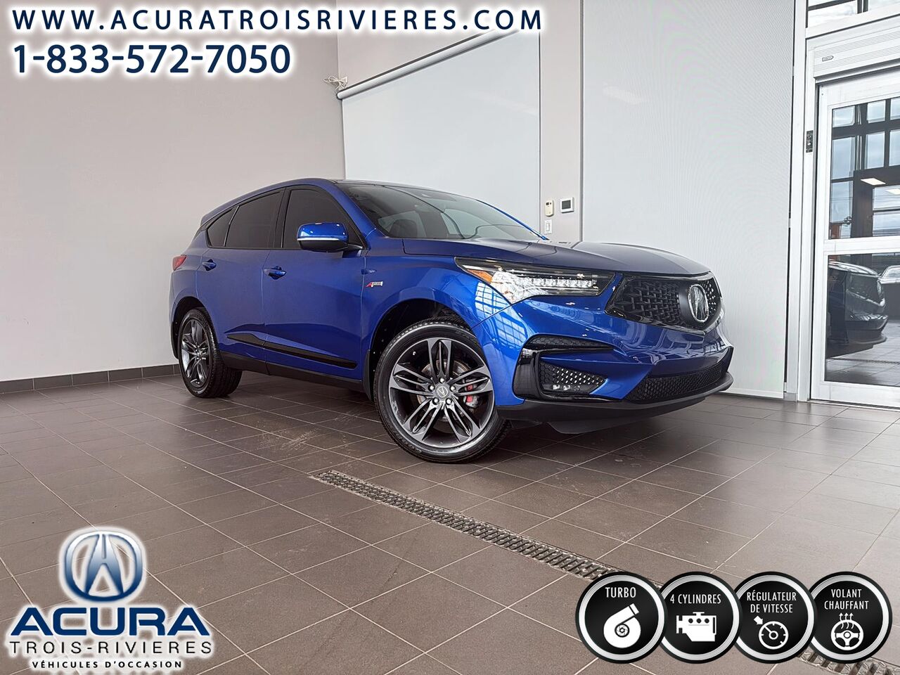 Blue 2019 Acura RDX SH-AWD with A-Spec Package SUV / Crossover All-Wheel Drive Automatic