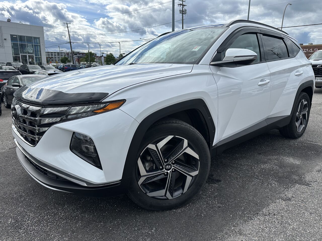 White 2023 Hyundai Tucson Hybrid Automatic