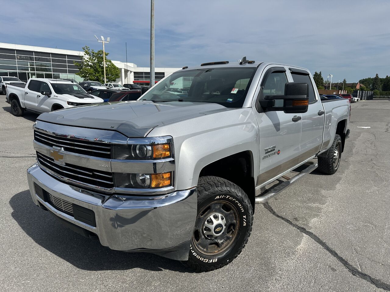 Gray 2016 Chevrolet Silverado 2500HD Work Truck Crew Cab 4WD Pickup Truck Four-Wheel Drive Automatic