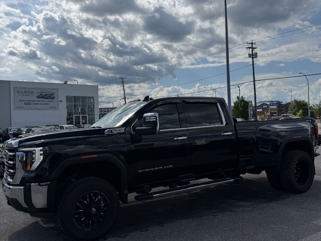 Black 2025 GMC Sierra 3500HD Pickup Truck Four-Wheel Drive Automatic