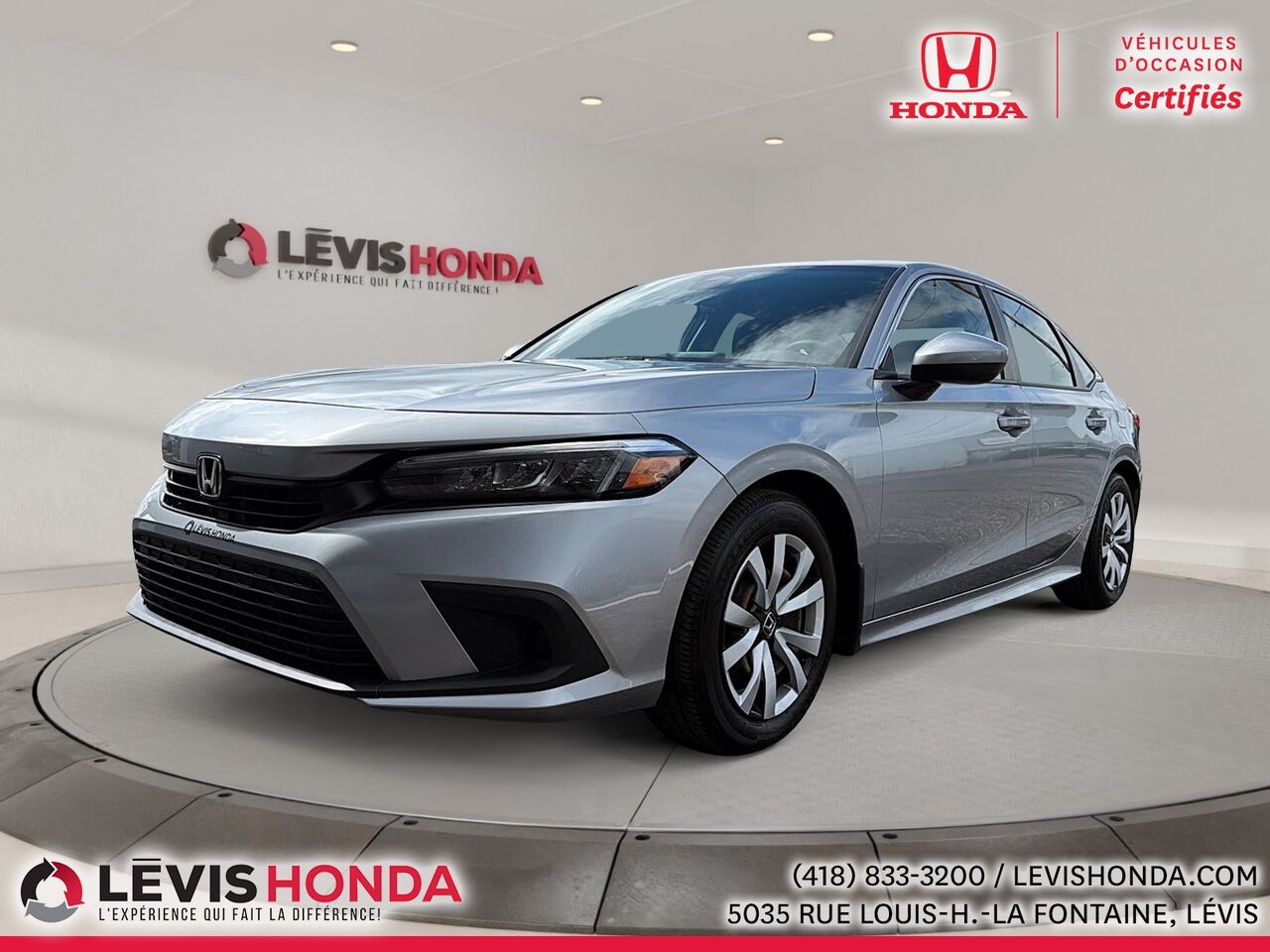 Silver 2023 Honda Civic Sedan Front-Wheel Drive Automatic