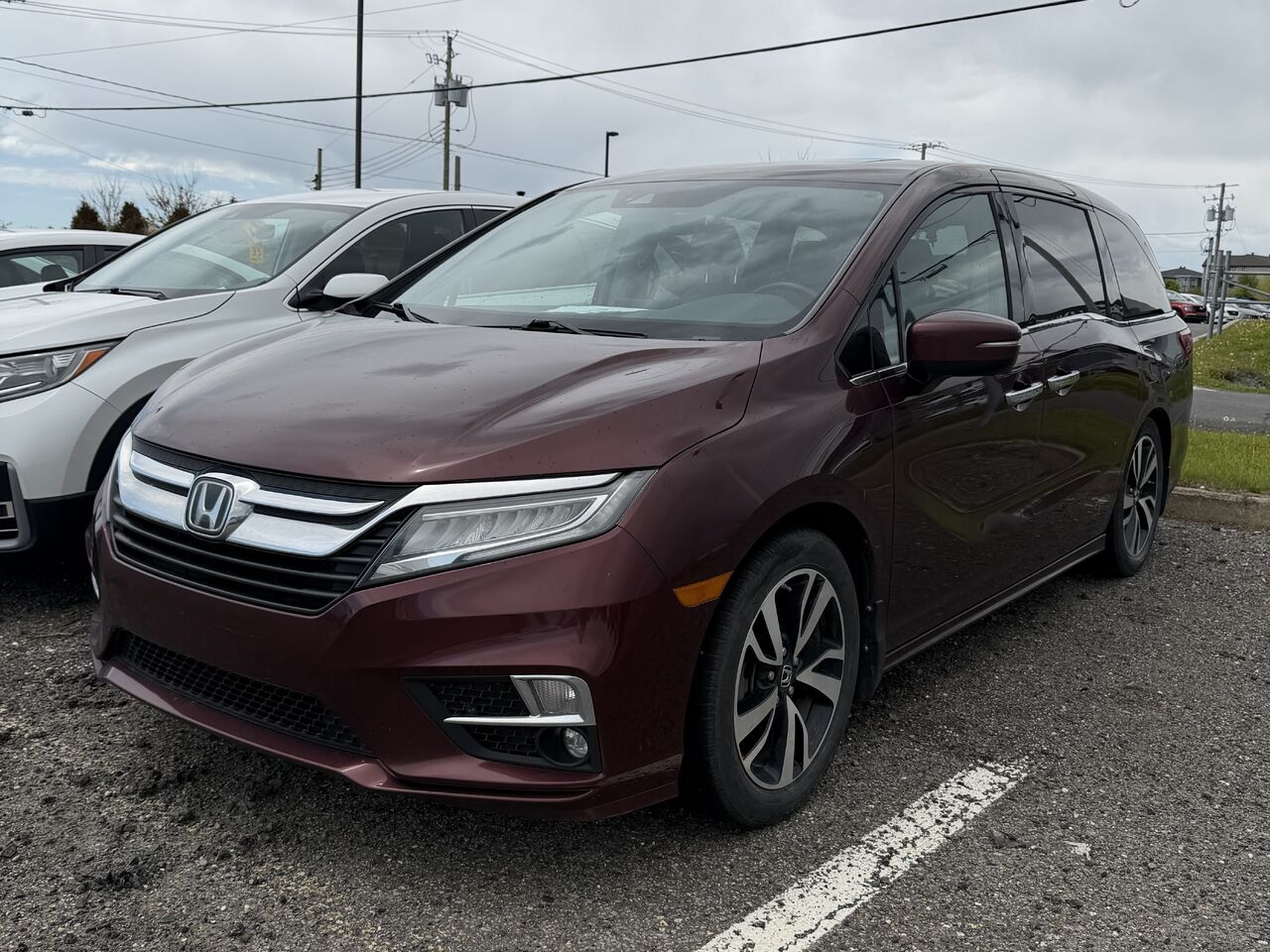 Red 2019 Honda Odyssey Touring FWD Minivan Front-Wheel Drive Continuously Variable Transmission