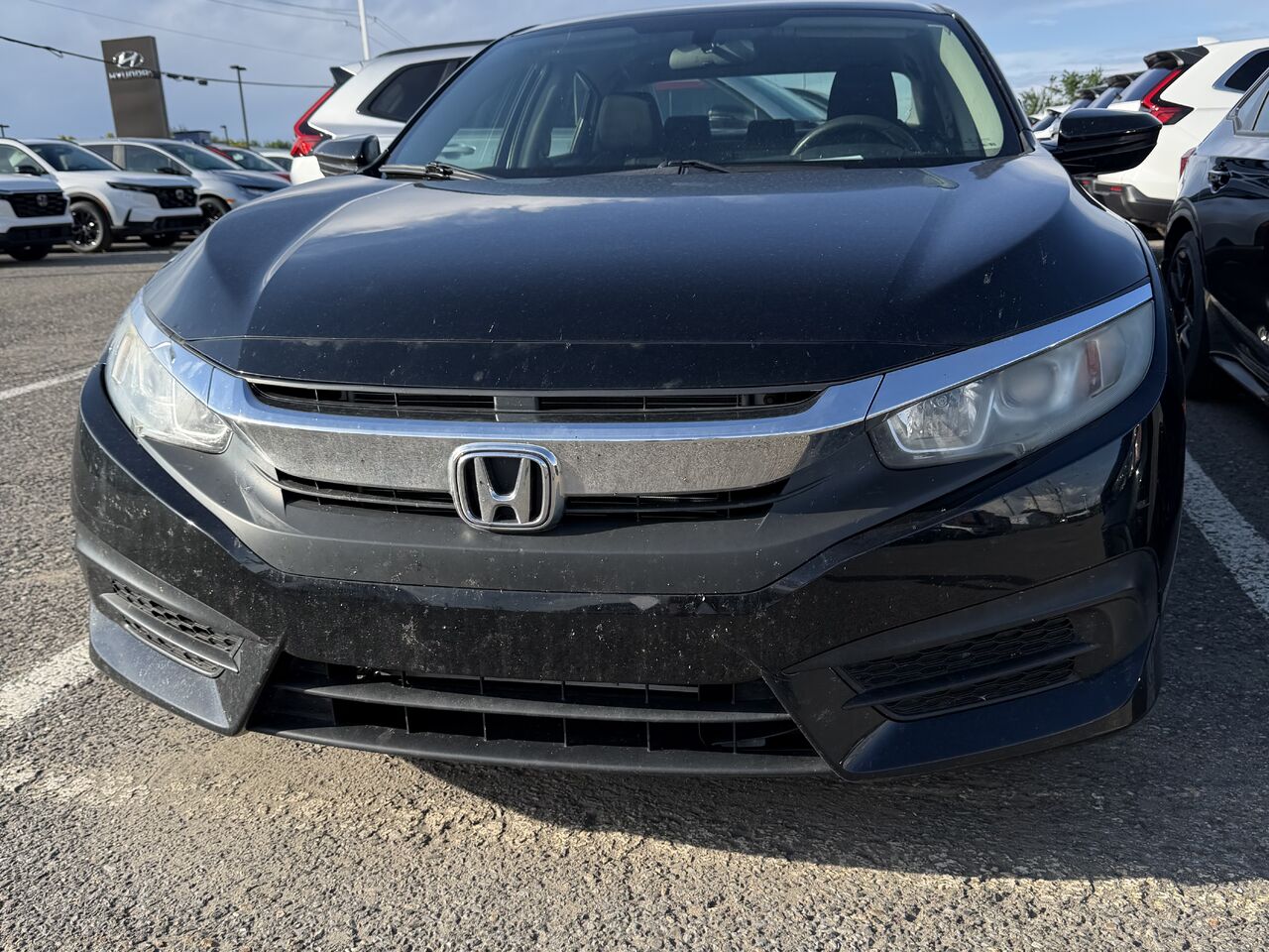 Honda Civic LX LX CVT 2018 Noir L&eacute;vis - photo #0