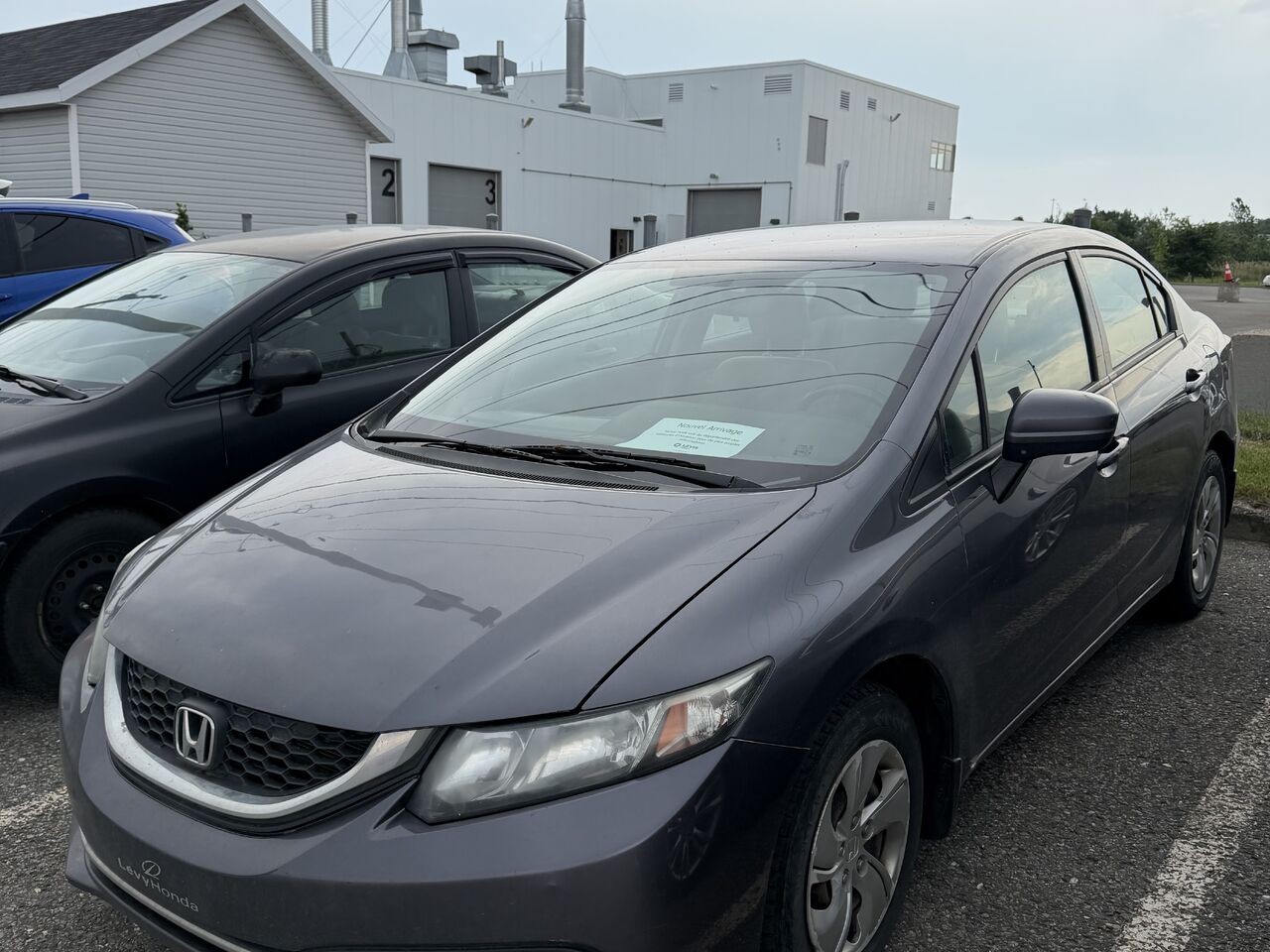 Gray 2014 Honda Civic Sedan Front-Wheel Drive Continuously Variable Transmission