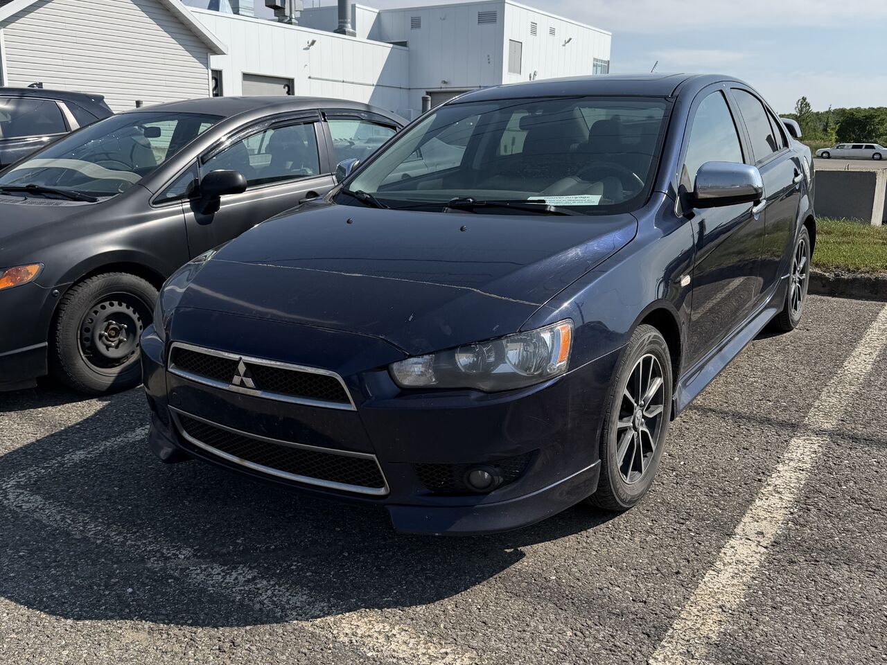 Blue 2013 Mitsubishi Lancer Sedan Continuously Variable Transmission