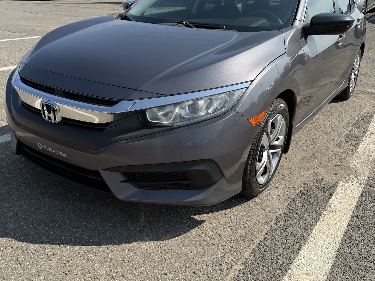 Gray 2016 Honda Civic Sedan Manual