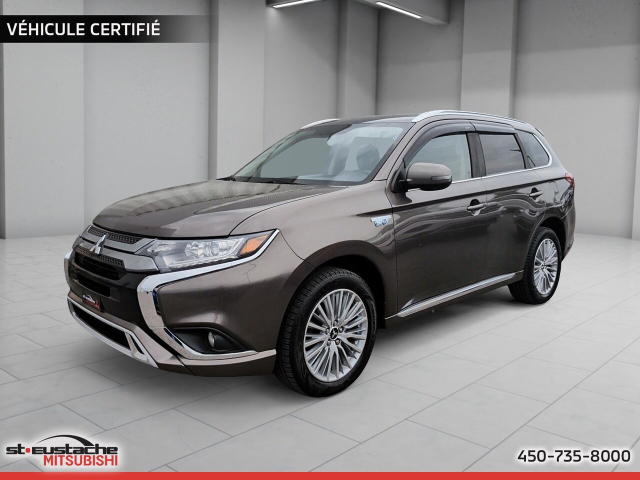 Brown 2019 Mitsubishi Outlander Hybrid Plug-in SE S-AWC SUV / Crossover Automatic