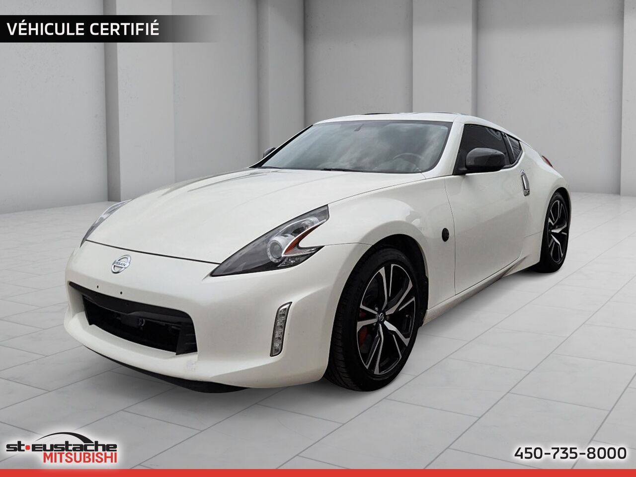 White 2018 Nissan 370Z Sport Coupe Rear-Wheel Drive Manual