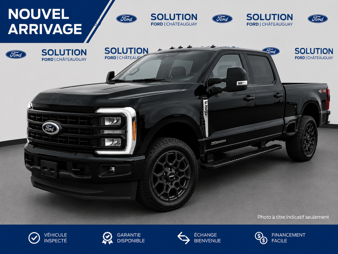 Black 2023 Ford F-250 Super Duty Pickup Truck Four-Wheel Drive Automatic